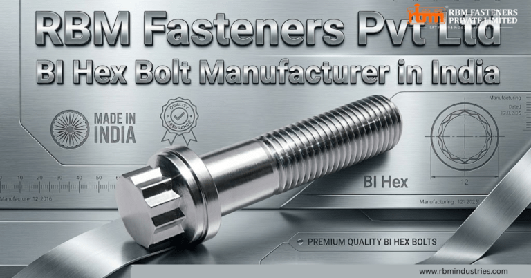 BI Hex Bolt Manufacturer in India | RBM Fasteners Pvt Ltd